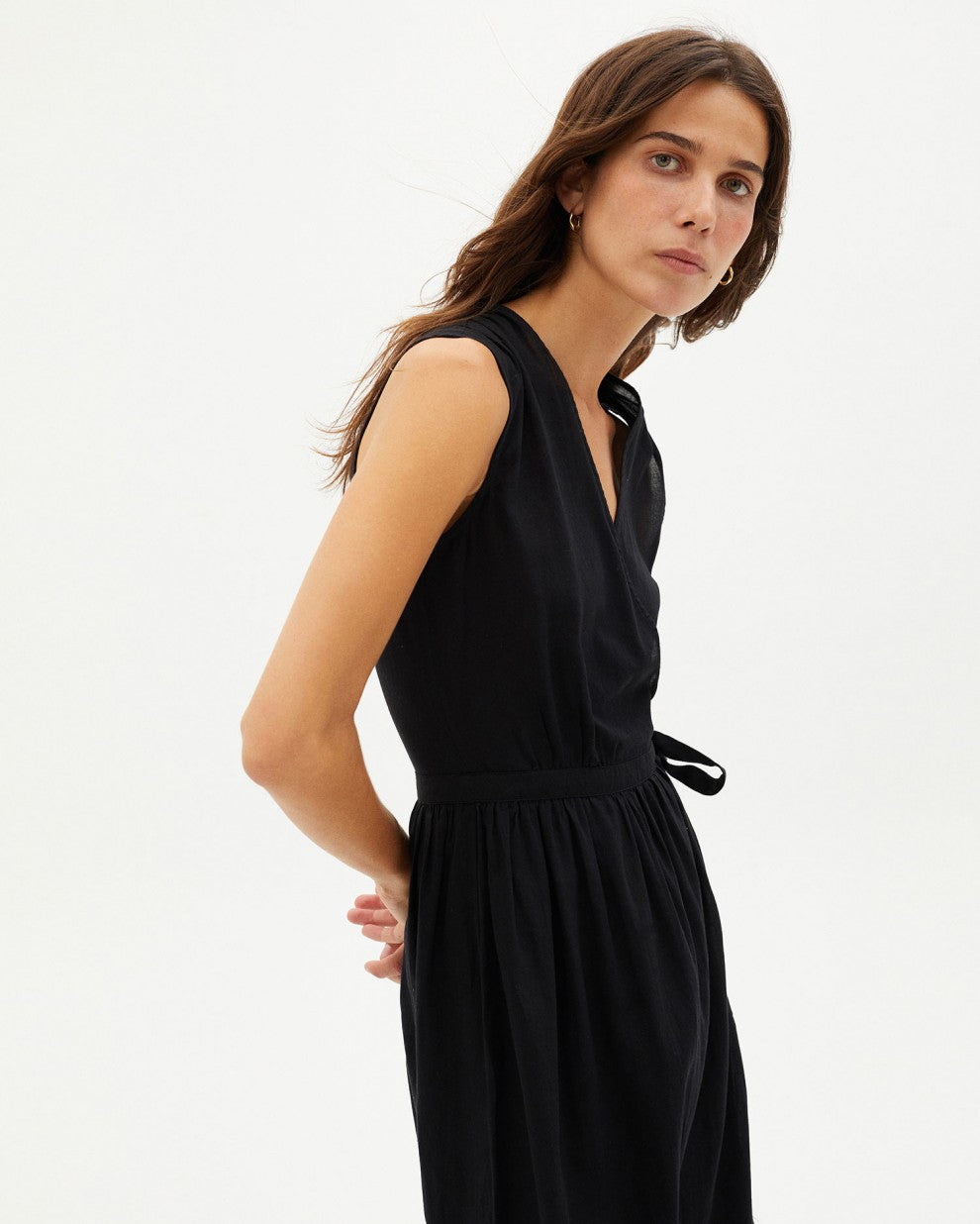 Amapola Dress Black Organic Cotton ...